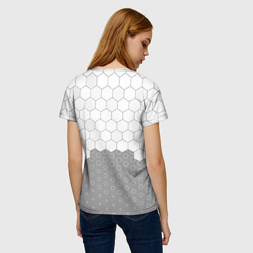 Женская футболка Dark Souls glitch на светлом фоне: символ сверху / 3D-принт – фото 4