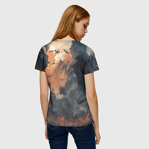 Женская футболка Ксеноморф в скафандре / 3D-принт – фото 4
