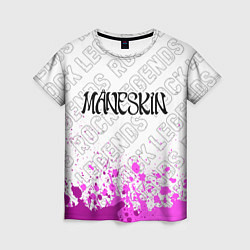 Женская футболка Maneskin rock legends посередине