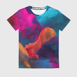 Футболка женская Акварельные краски, цвет: 3D-принт