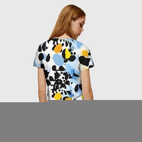 Женская футболка Красочный абстрактный паттерн - поп-арт / 3D-принт – фото 4