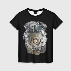Футболка женская Skull engine, цвет: 3D-принт