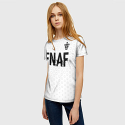Футболка женская FNAF glitch на светлом фоне посередине, цвет: 3D-принт — фото 2