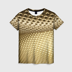 Женская футболка Золотая сетка абстракция