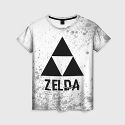 Женская футболка Zelda glitch на светлом фоне