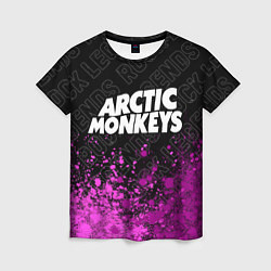 Женская футболка Arctic Monkeys rock legends посередине