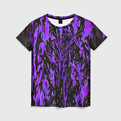 Женская футболка Демонический доспех фиолетовый