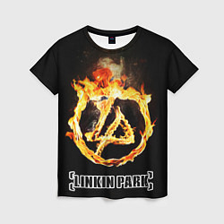 Футболка женская Linkin Park - fire logo, цвет: 3D-принт