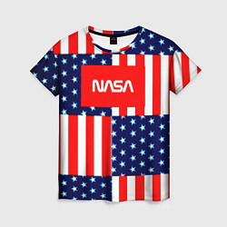 Женская футболка NASA usa space logo