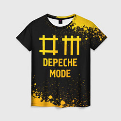 Женская футболка Depeche Mode - gold gradient