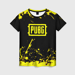 Женская футболка PUBG online yellow