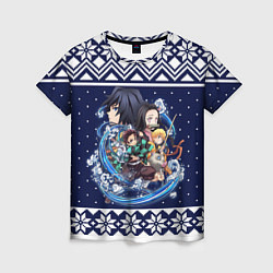 Женская футболка Demon slayer sweater