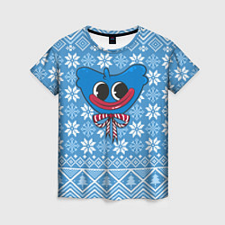 Женская футболка Huggy Wuggy christmas sweater