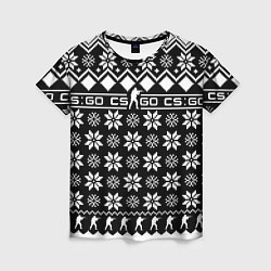 Женская футболка CS GO christmas sweater