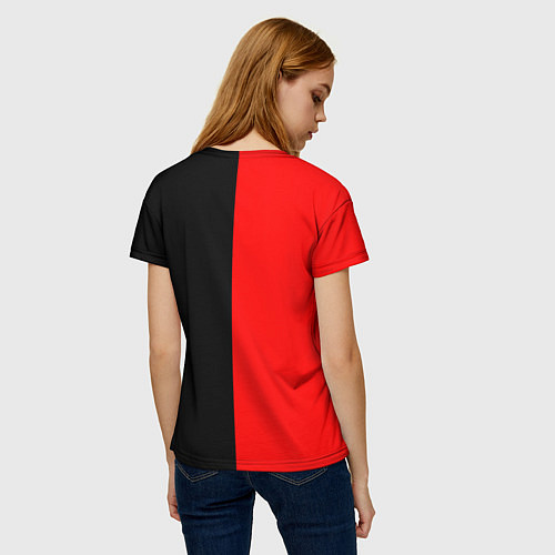 Женская футболка Стальной алхимик - красная печать Альфонс / 3D-принт – фото 4