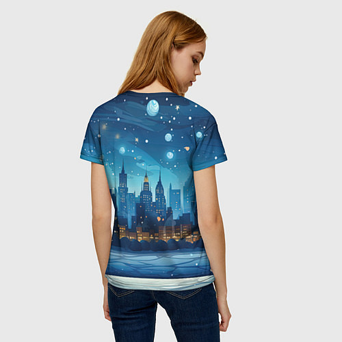 Женская футболка Символ 2024 дракошка / 3D-принт – фото 4