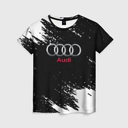 Женская футболка AUDI sport краски