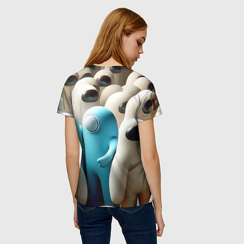 Женская футболка Among us - ai art - video game / 3D-принт – фото 4