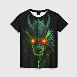 Женская футболка Дракон сверкающих елей