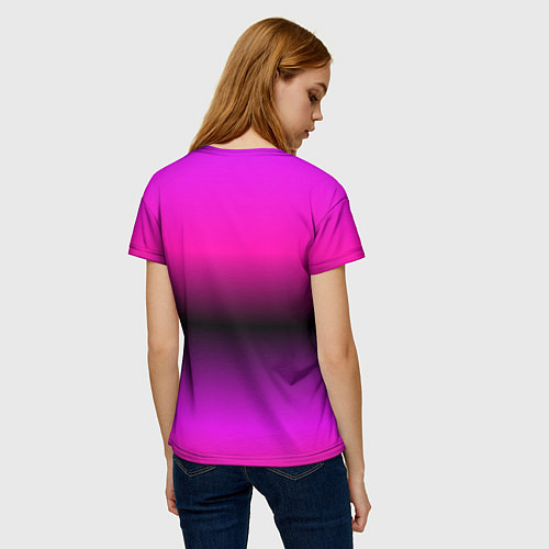 Женская футболка Тату Лил Пипа на фиолетовом / 3D-принт – фото 4