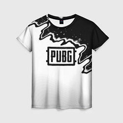 Женская футболка PUBG абстракцион гейм шутер
