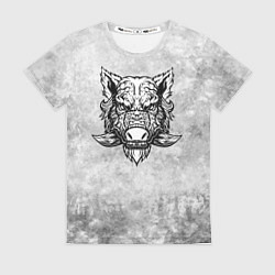 Женская футболка Texture - дикий секач