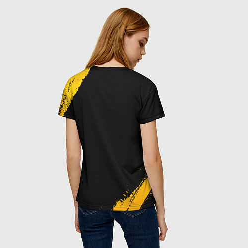 Женская футболка Blink 182 - gold gradient / 3D-принт – фото 4