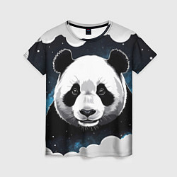 Женская футболка Панда портрет