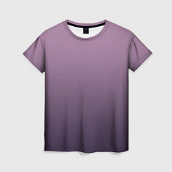 Женская футболка Градиент приглушенный фиолетовый