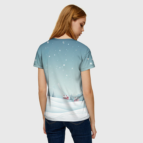 Женская футболка Символ нового 2024 года дракон / 3D-принт – фото 4