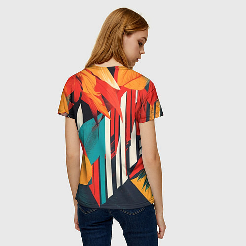 Женская футболка Африканская девушка с дредами / 3D-принт – фото 4