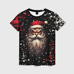 Женская футболка Evil Santa Claus