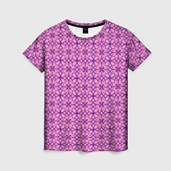 Женская футболка Фиолетовый орнамент