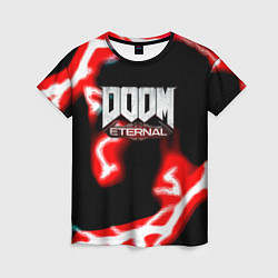 Женская футболка Doom eternal storm