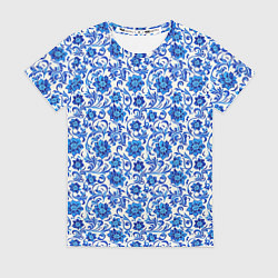 Женская футболка Гжель классика