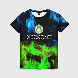 Женская футболка Xbox flame toxic