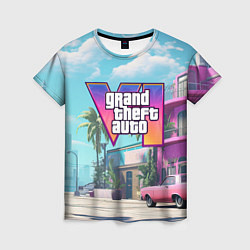 Женская футболка GTA 6 Vice city