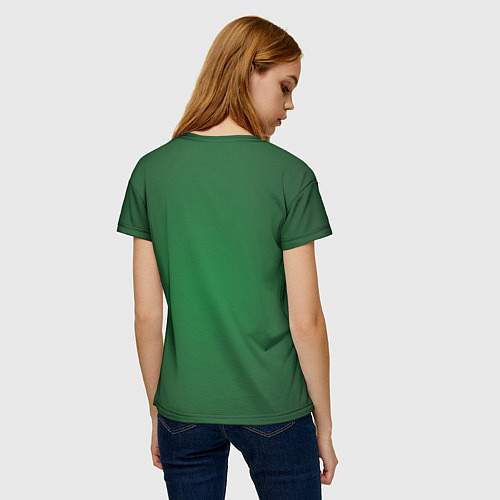 Женская футболка Стилизованная елка 2024 / 3D-принт – фото 4