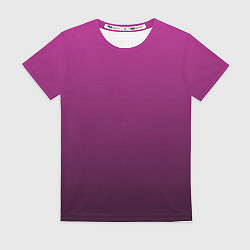 Футболка женская Вишневый и черный градиент, цвет: 3D-принт