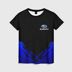 Женская футболка Subaru geomery