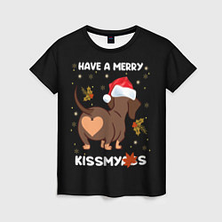 Женская футболка Have a merry kissmyass