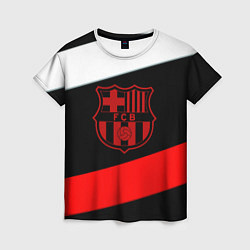 Женская футболка Barcelona stripes sport
