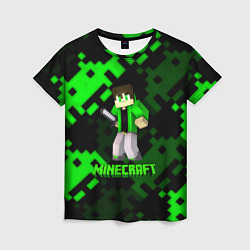 Женская футболка Minecraft персонаж из игры