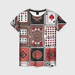 Женская футболка Покерный гений