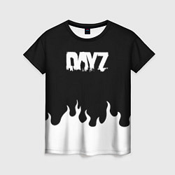 Женская футболка Dayz огонь апокалипсис