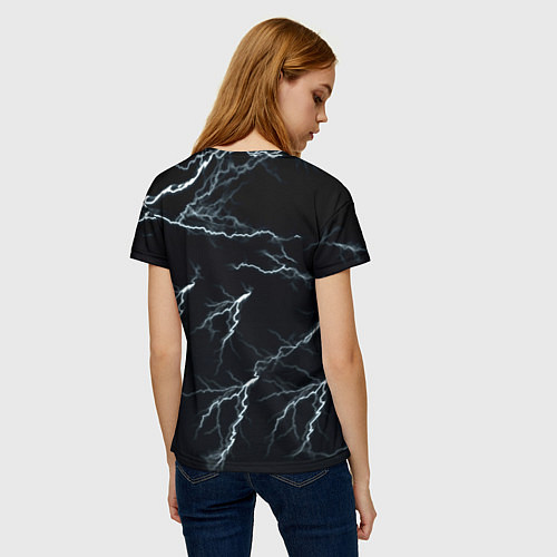 Женская футболка Радуга 6 шторм / 3D-принт – фото 4
