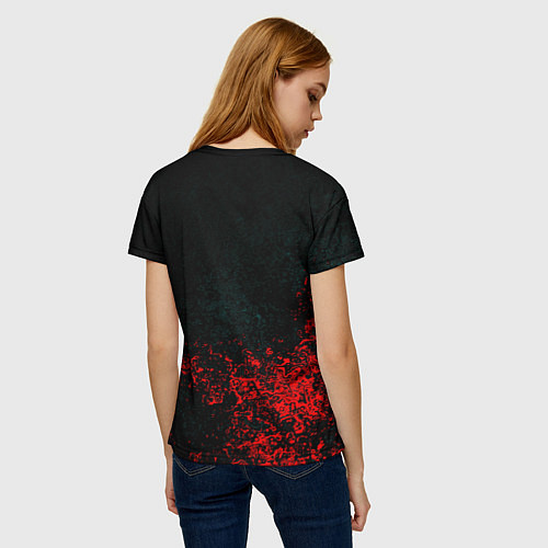 Женская футболка Чушпан кровь краски / 3D-принт – фото 4