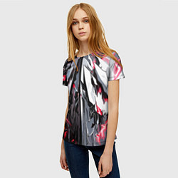 Футболка женская Адский доспех красный, цвет: 3D-принт — фото 2