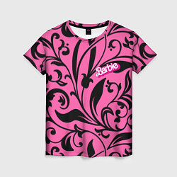 Женская футболка Barbie - floral pattern