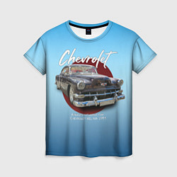 Женская футболка Американский классический автомобиль Chevrolet Bel